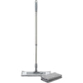 Minmly Microfiber Flat Mop with Washable Pads 3-Piece Gray
