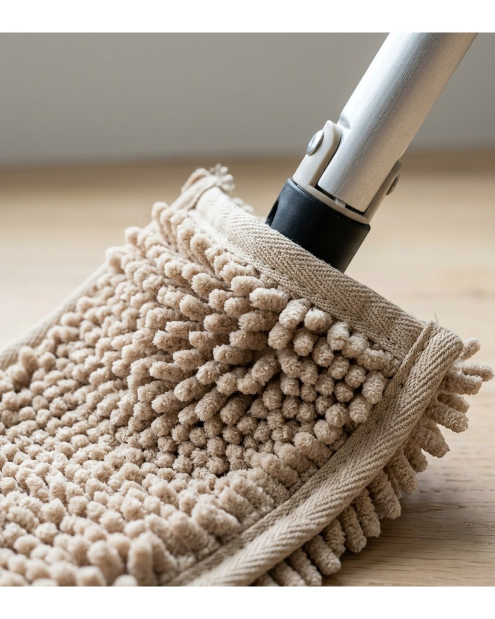 Minmly Dust Mop for Hardwood Floors 18 in Chenille Beige