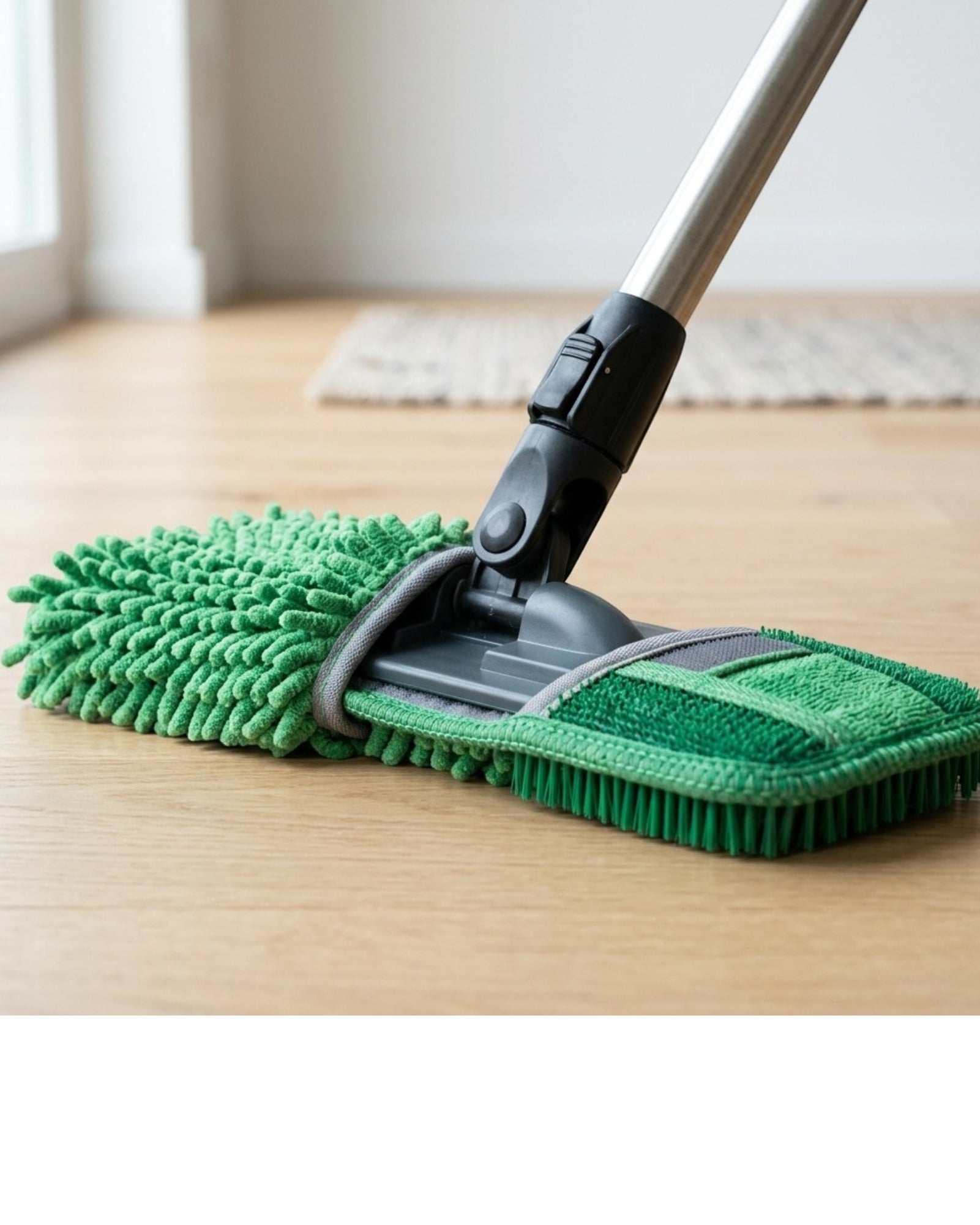 Minmly Extendable Tile Floor Mop Scrub Pad Green
