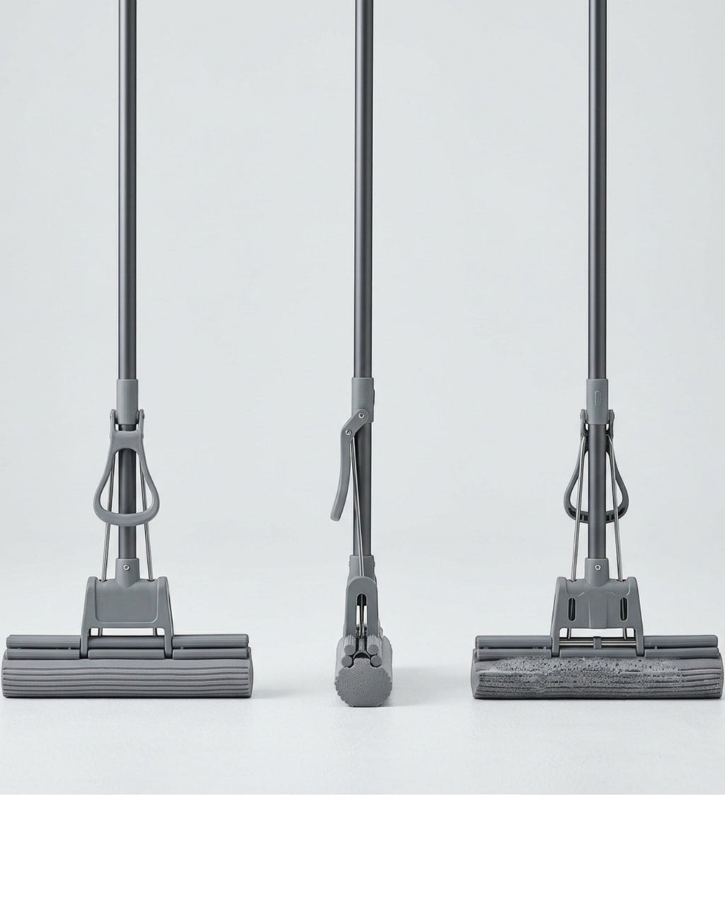 Minmly Compact Squeeze Mop Sponge Head 11 in Gray